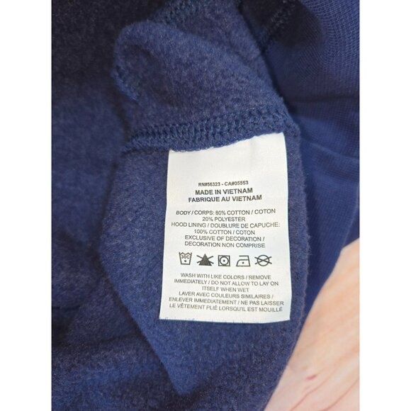 Nike Mens Navy Blue Logo Print Hoodie Small - Picture 6 of 7